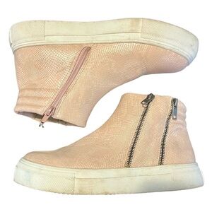 Women's Pink High-Top Sneakers
